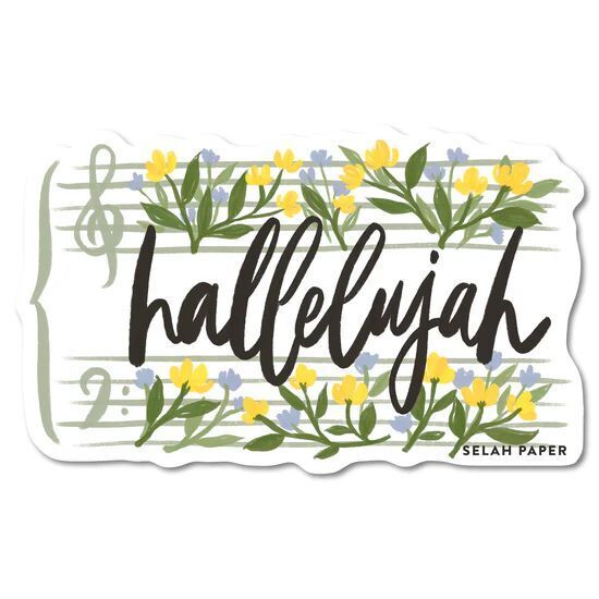 Hallelujah Sticker
