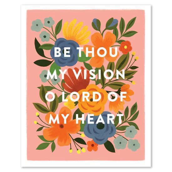 Be Thou My Vision Hymn Art Print