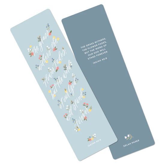 Word of Our God Will Stand Forever Bookmark